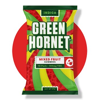 Green Hornet - Mixed Fruit Indica Gummies